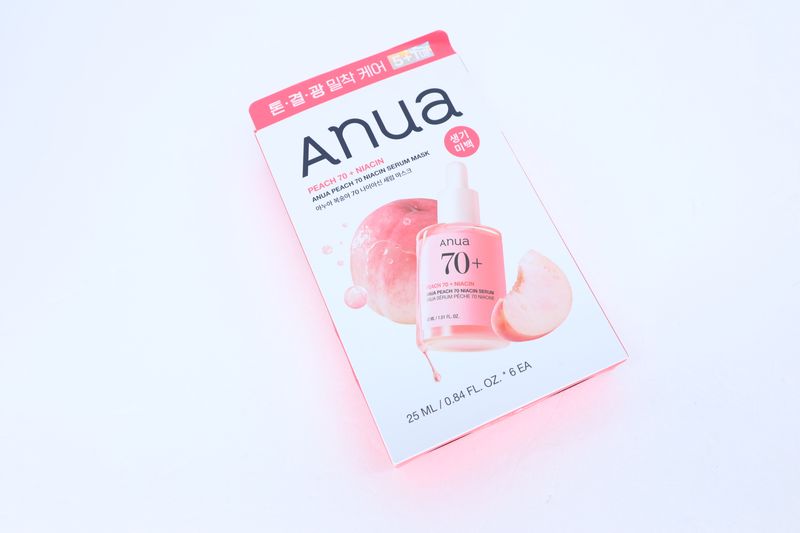 371573 Anua Peach 70 + Niacin Serum Mask 25ml*6ea