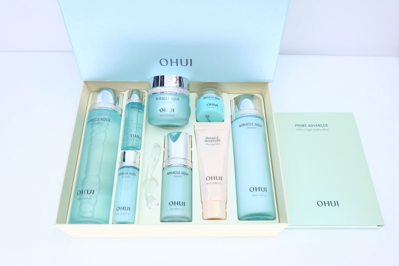 50710190 🌿 OHUI Miracle Aqua 4-Set — Искусство увлажнения, рождённое природой