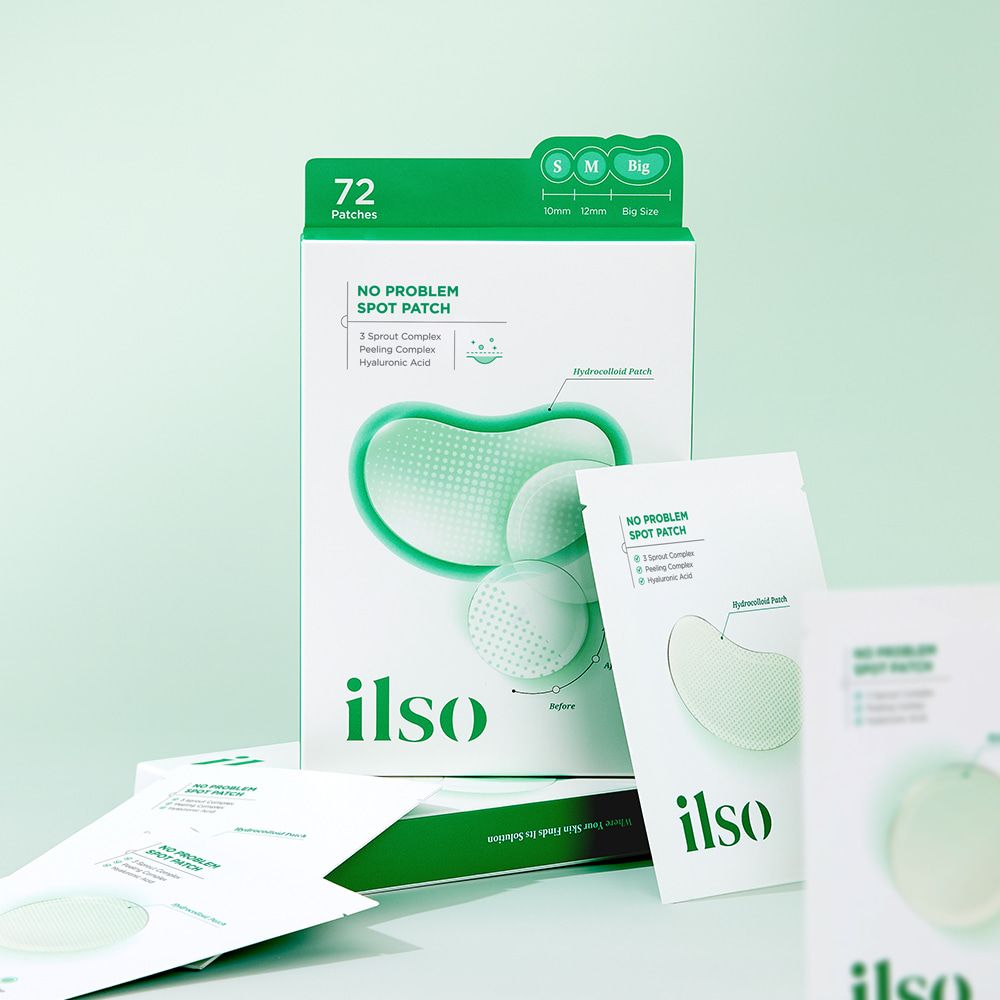 ilso No Problem Spot Patch — гидроколлоидные патчи от воспалений, 72 шт