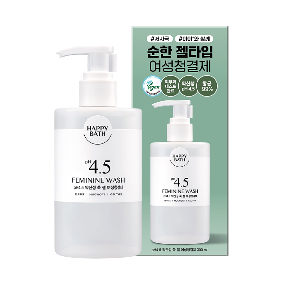 [645934]Happy Bath pH4.5 Feminine Wash 300ml