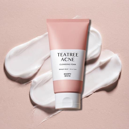 [585255]Happy Bath Teatree Acne Cleansing Foam Acne Care 150g