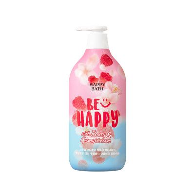 [505116]Happy Bath Be Happy With Berry &amp; Cherry Blossom Body Wash 900g