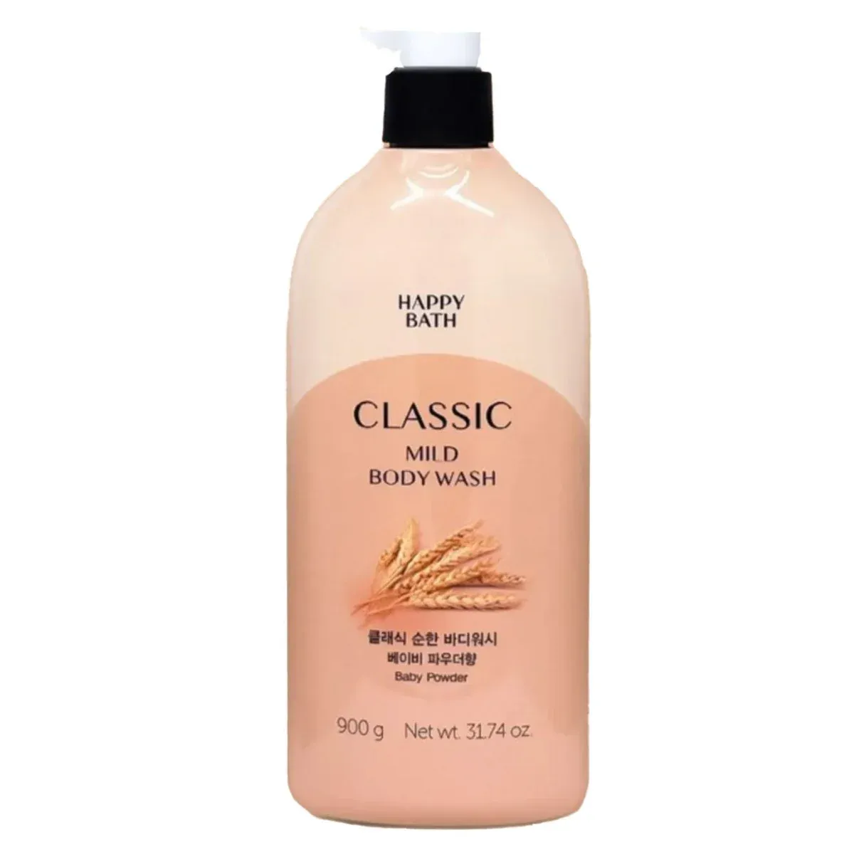 [594691] Happy Bath Baby Powder Classic Mild Body Wash 900g