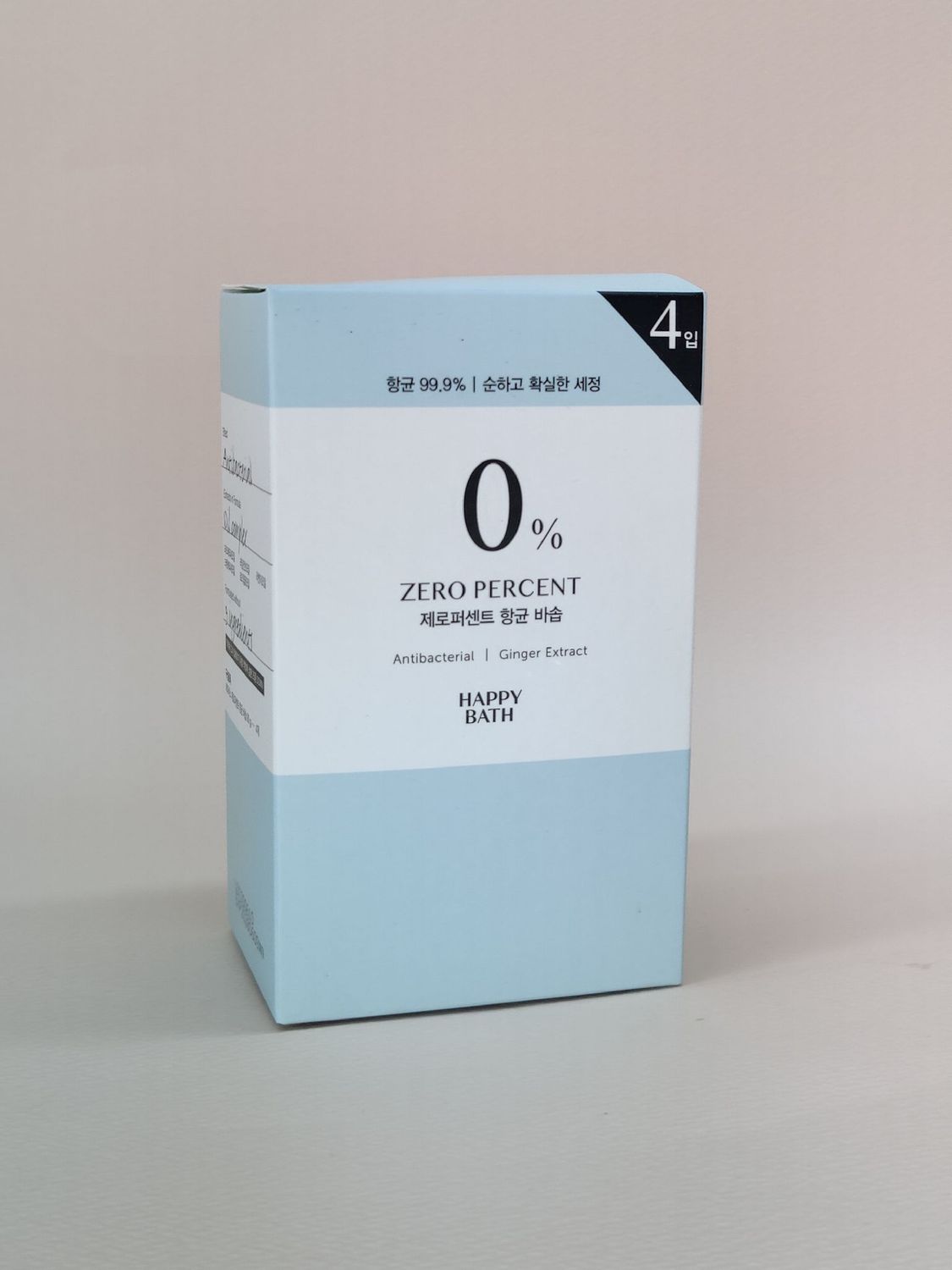 [566520]Happy Bath Zero Percent Ginger Extract Soap 90g/4ea