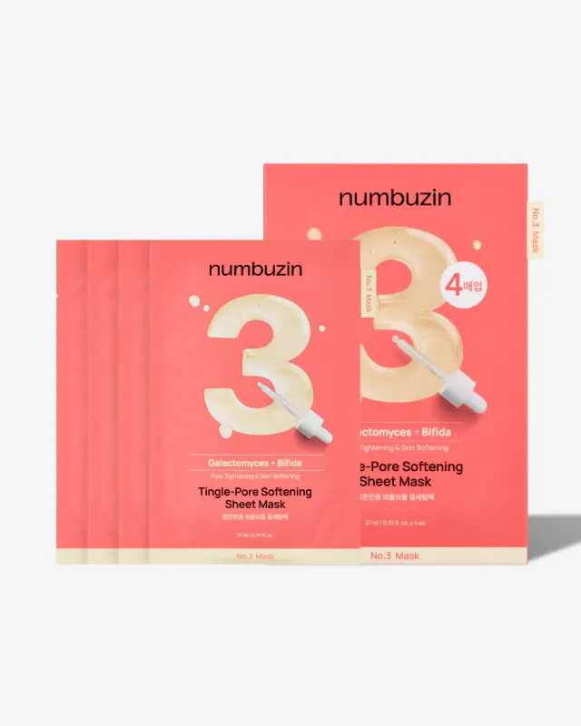 [061230]Numbuzin Tingle-Pore Softening Sheet Mask 20p