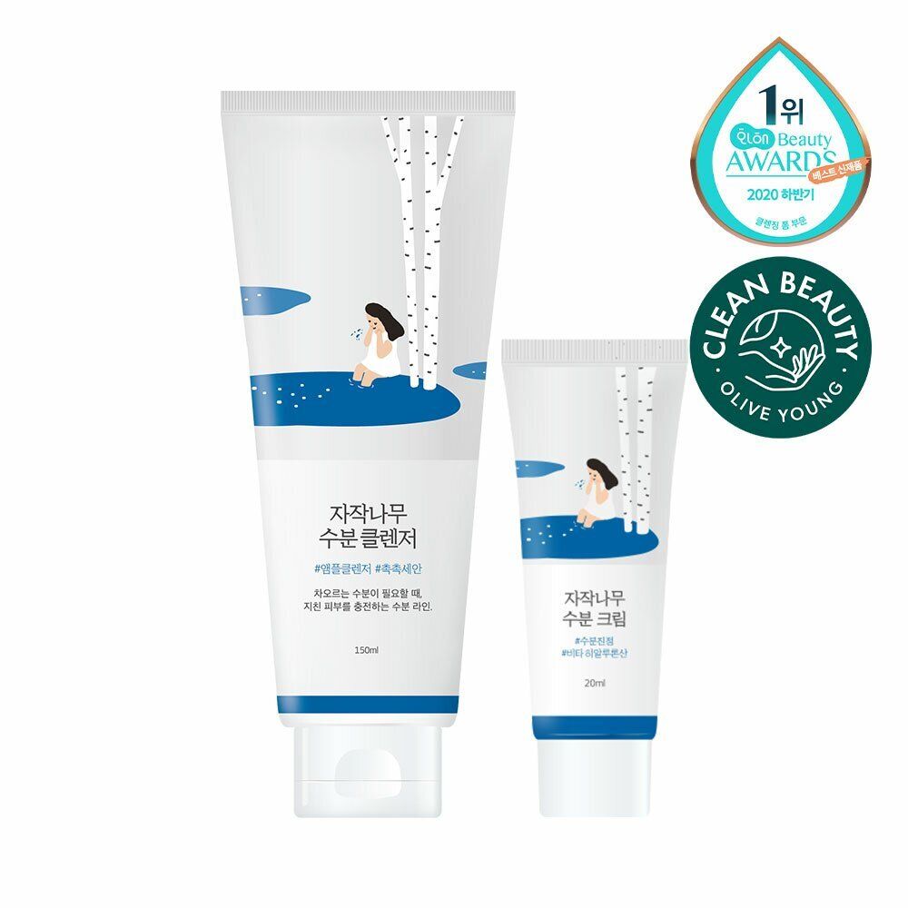 [542731]Round Lab Birch Juice Moisturizing Cleanser Set 150+20ml