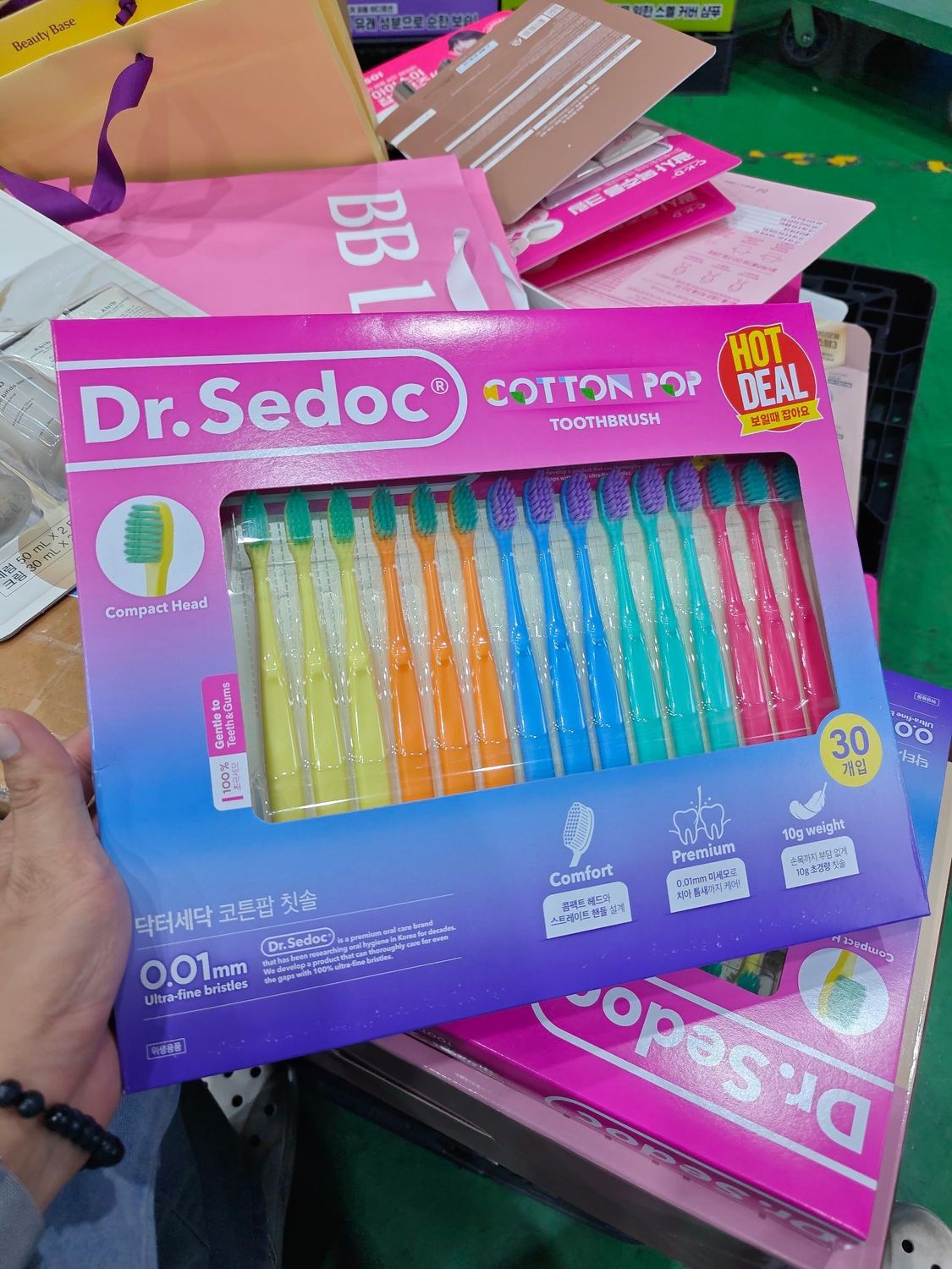 [635376]Dr.Sedoc Cotton Pop Toothbrush Pack 30ea