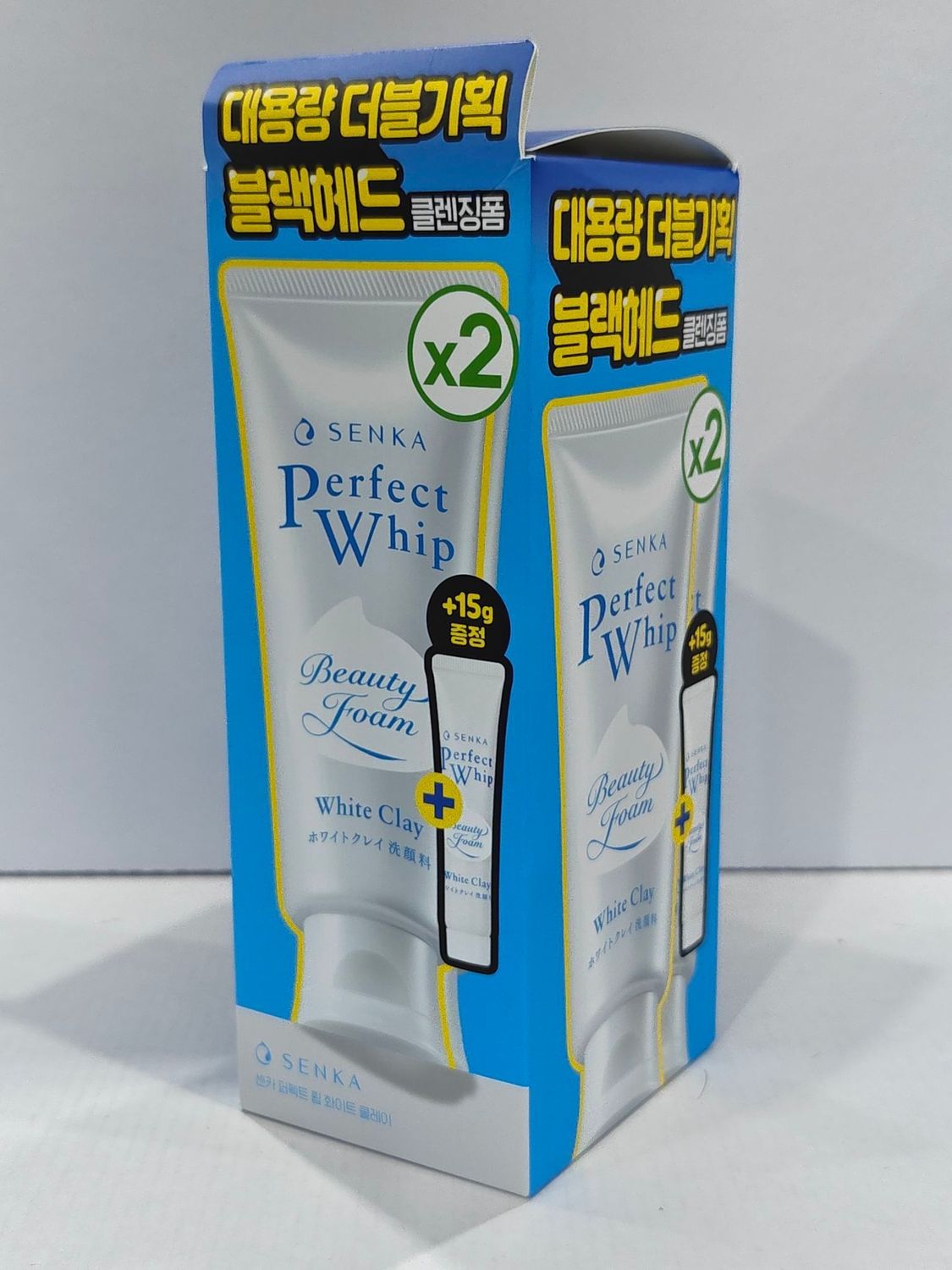 [721869]Senka Perfect Whip Beauty Foam White Clay 150+150+15g