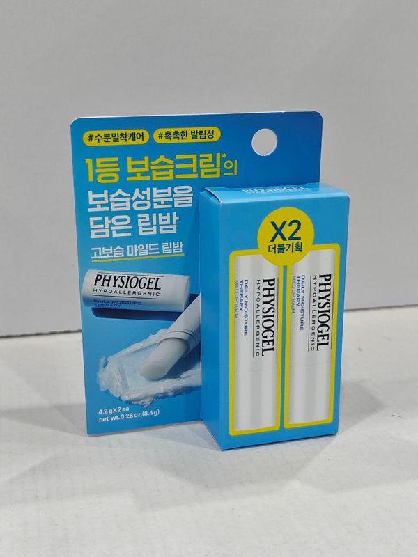 [569041]Physiogel Daily Moisture Therapy Mild Lip Balm Double Set 4.2g*2ea