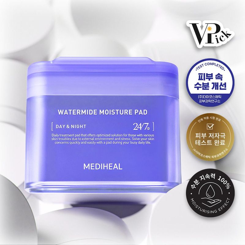[058695]Mediheal Watermide Moisture Pad 100ea 170ml
