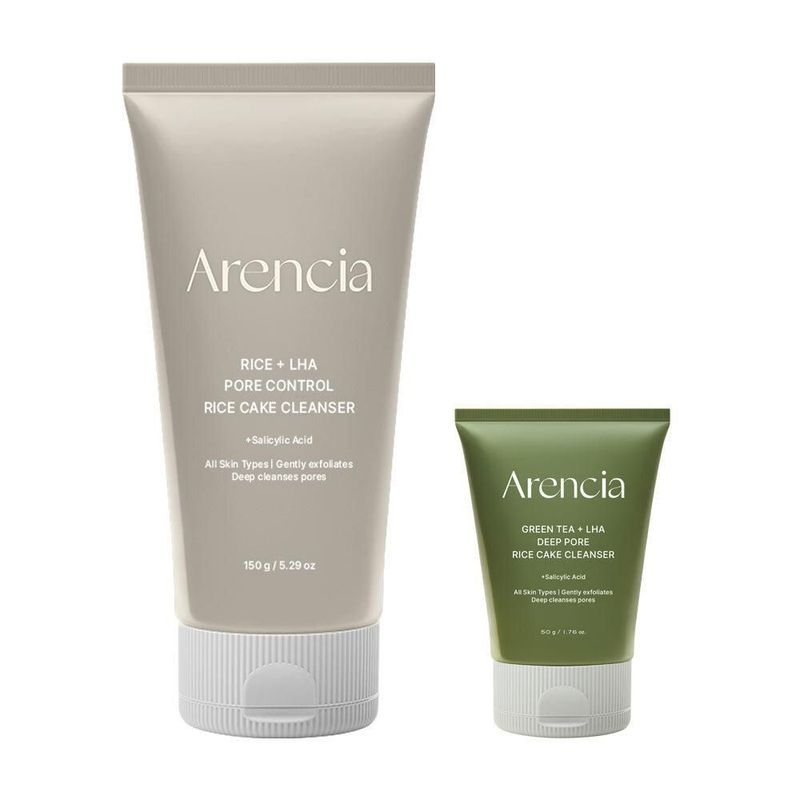 [192404]Arencia Pore Control Rice Cake Cleanser 150g + Green Tea Cleanser 50g