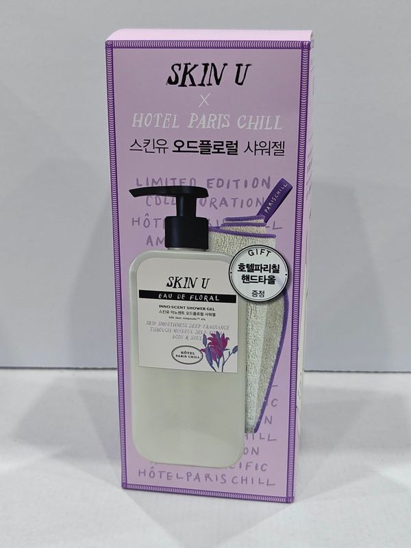[641035]Skin U x Hotel Paris Chill Inno:scent Shower Gel 500g + Hand Towel