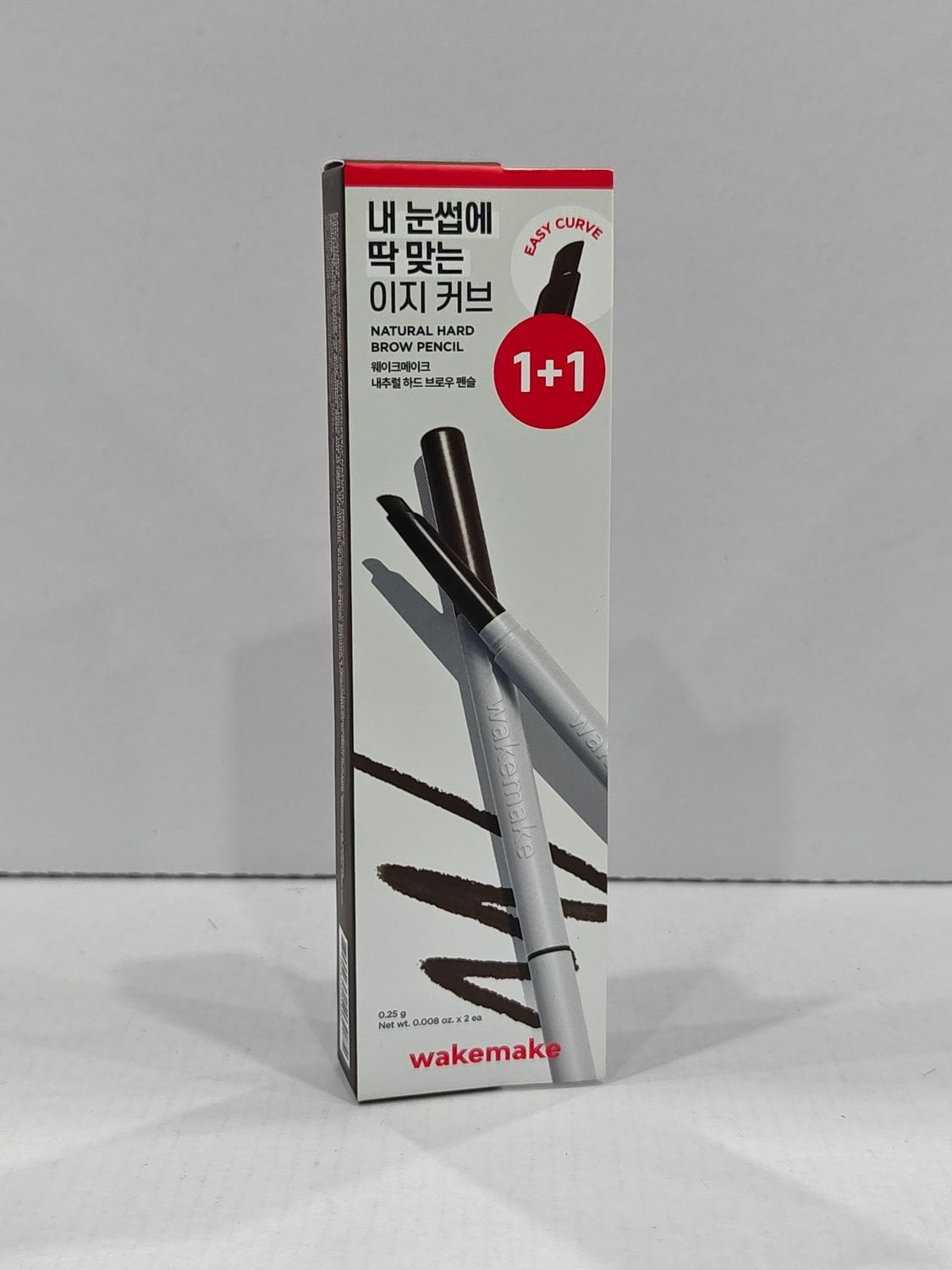 [503085]WakeMake 01 Dark Brown Natural Hard Brow Pencil 2ea