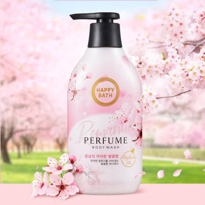 [346804] Happy Bath Romantic Cherryblossom Perfume Body Wash 900g