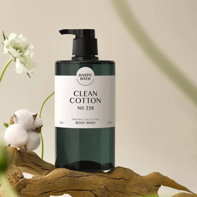 536660 Happy Bath Clean Cotton №358 Body Wash 910g