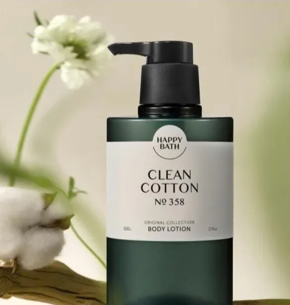 [540421] Happy Bath Clean Cotton №358 Body Lotion 500g