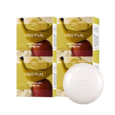 084178 Happy Bath Original Soap 90g*4ea