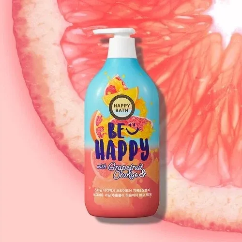 [50510]Happy Bath Be Happy with Grapefruit &amp; Orange Body Wash 900g