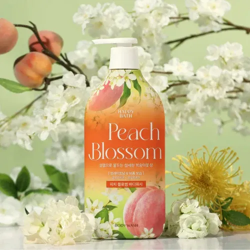 [154797] Happy Bath Peach Blossom Body Wash 900g