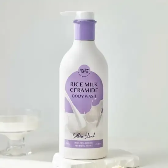 133730 Happy Bath Rice Milk Ceramide Cotton Cloud Body Lotion 400g