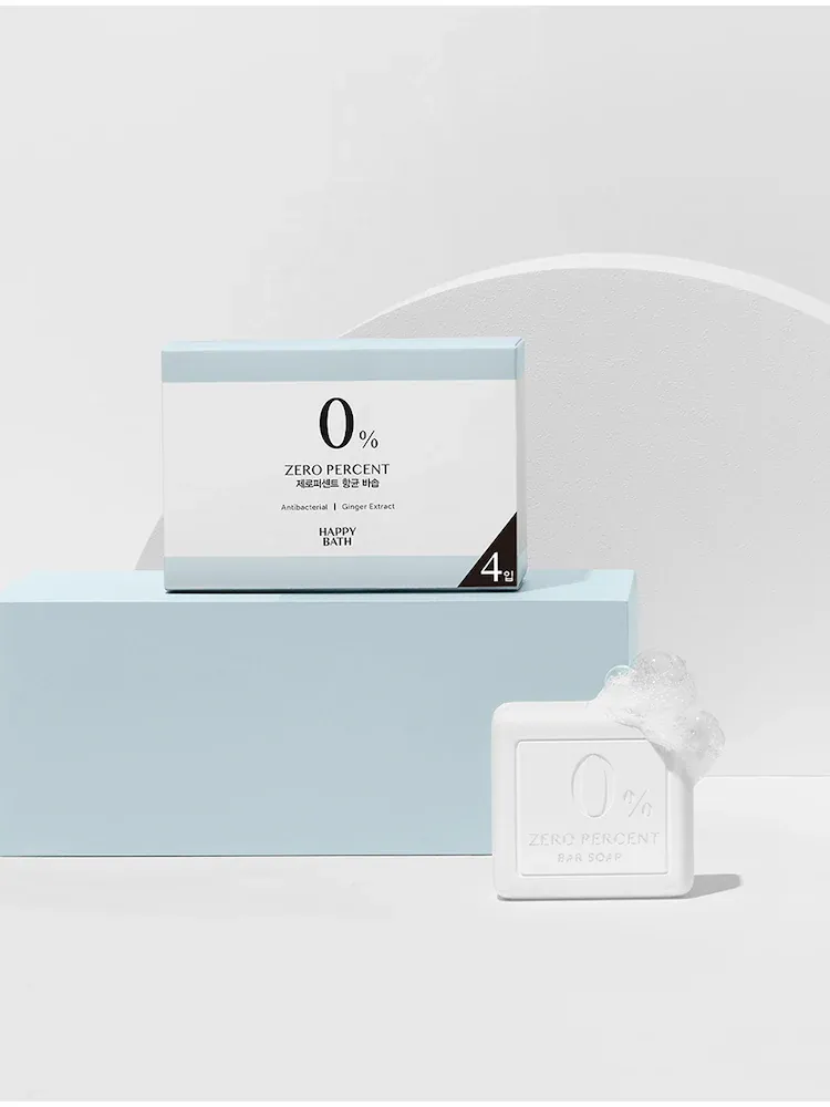 [566520] Happy Bath Zero Percent Ginger Extract Soap 90g/4ea