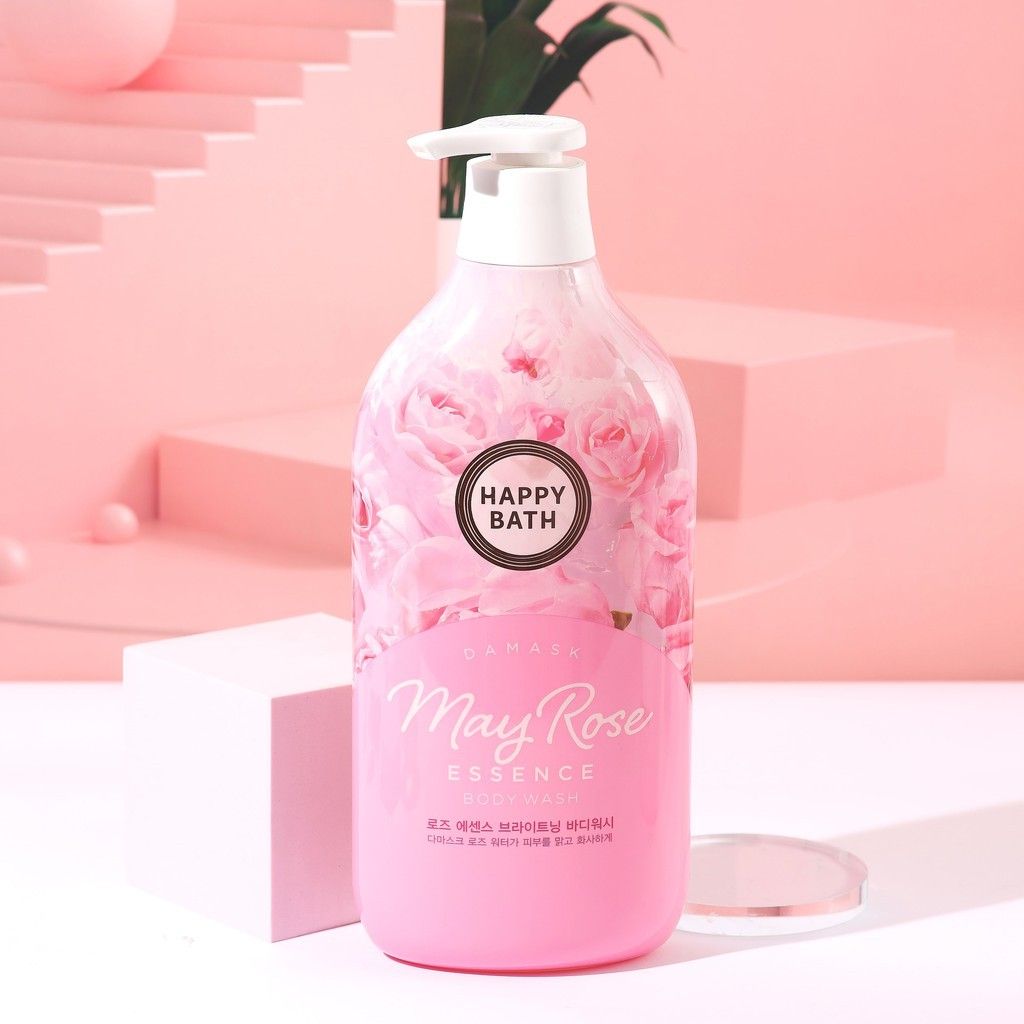 [157309] Happy Bath Damask May Rose Essence Body Wash 900g