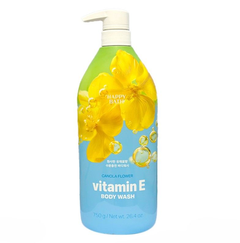 [196094] Happy Bath Canola Flower Vitamin E Body Wash 750g