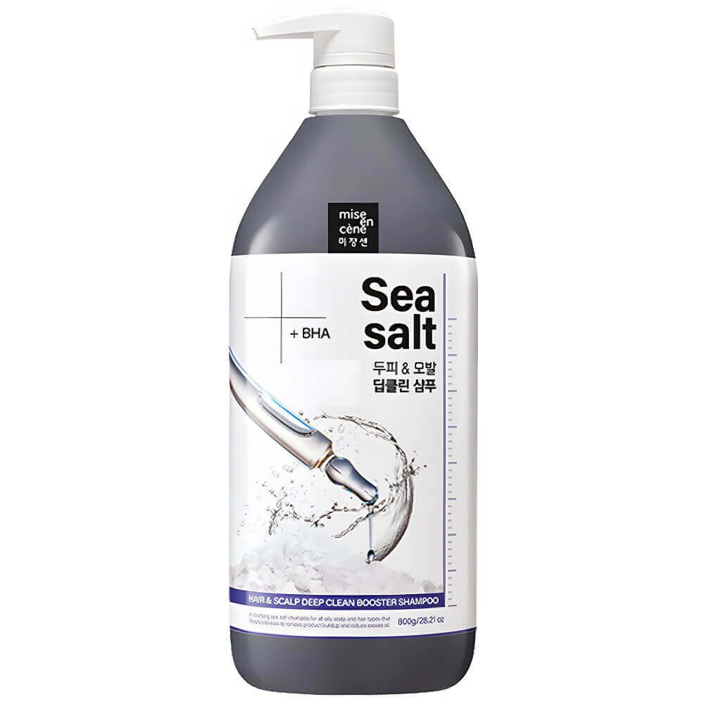 [196841] Mise En Scene Sea Salt + BHA Hair&amp;Scalp Deep Clean Booster Shampoo 800g