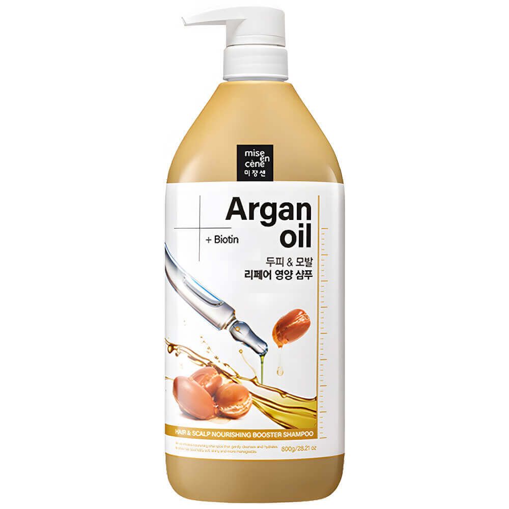 [196834] Mise En Scene Argan Oil + Biotin Hair&amp;Scalp Nourishing Booster Shampoo 800g