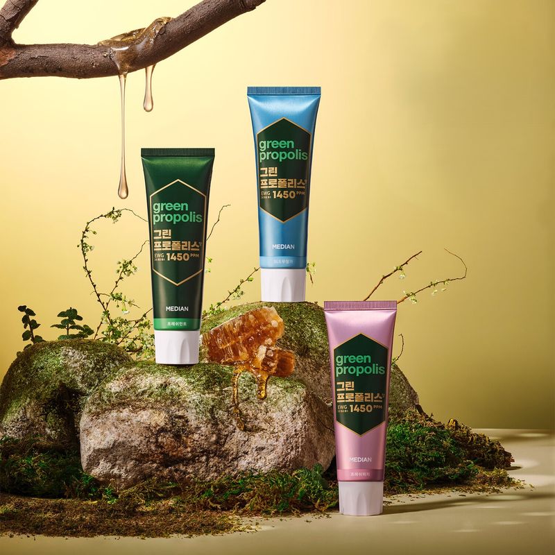 [598187] Median Green Propolis Toothpaste 100g*3ea