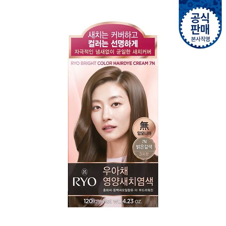 [125735] RYO Bright Color Hairdye Cream 7N 120g