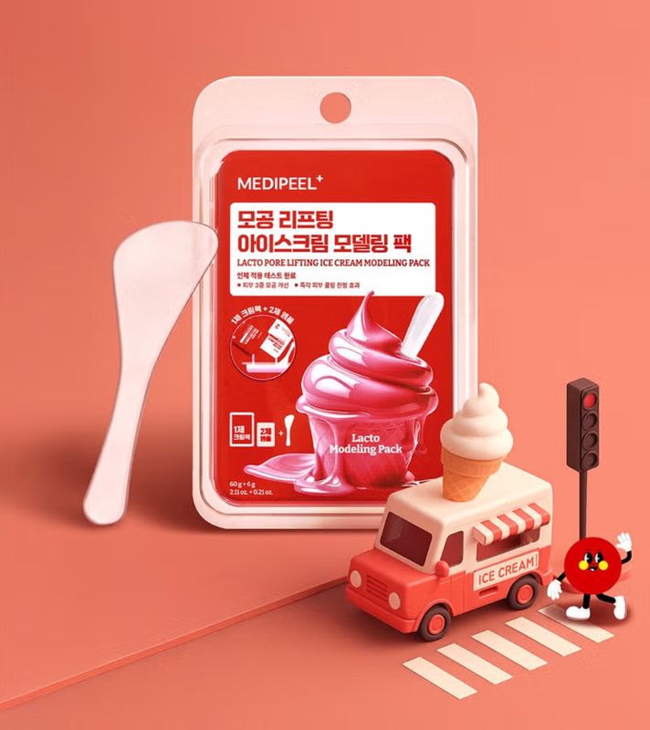 MediPeel Lacto Pore Lifting Ice Cream Modeling Pack 60 g + 6 g