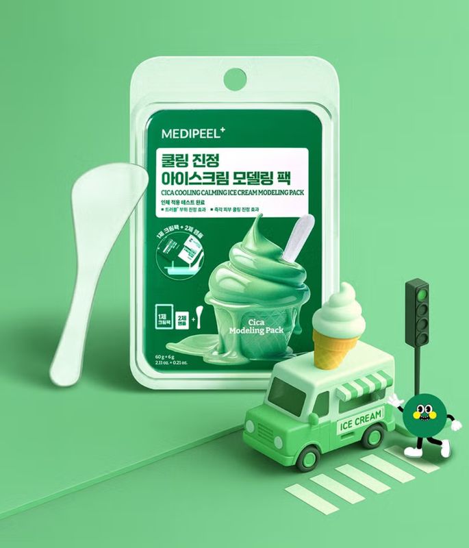 MediPeel Cica Cooling Soothing Ice Cream Modeling Pack 60 g + 6 g