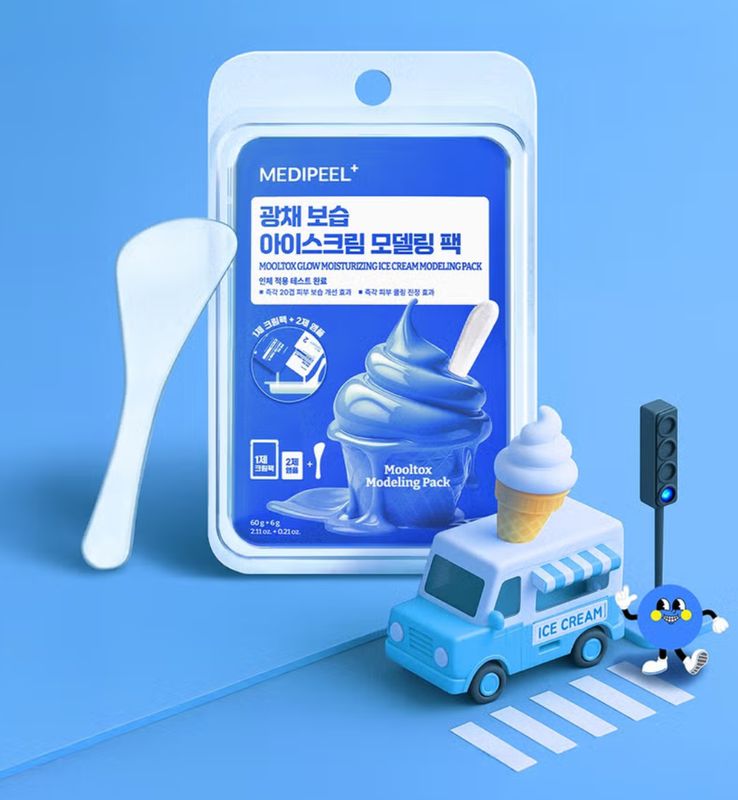 MediPeel Water Tox Radiant Moisturizing Ice Cream Modeling Pack 60 g + 6 g