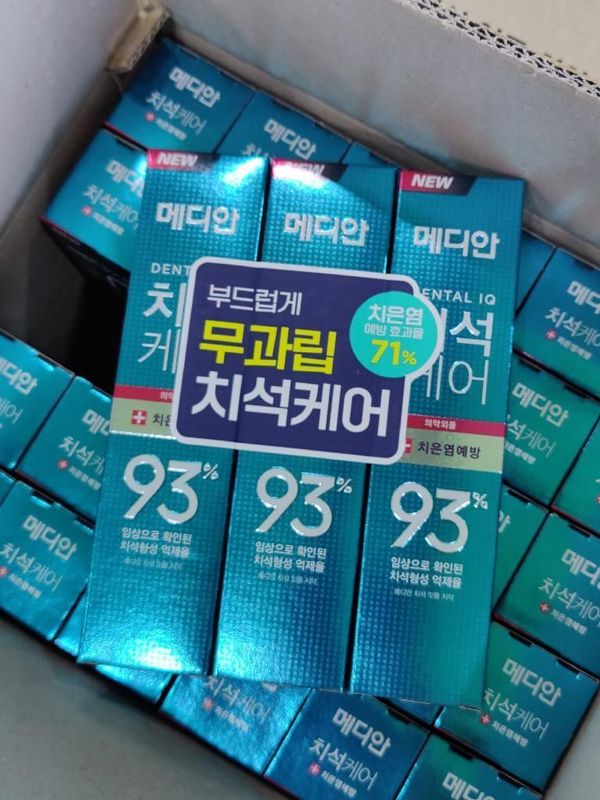 [101483]Median Dental 잇몸 (Green, Mint) 120g*3ea