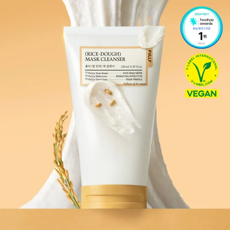 [709461] Fully Rice-Dough Mask Cleanser 130+30ml + Hair Band