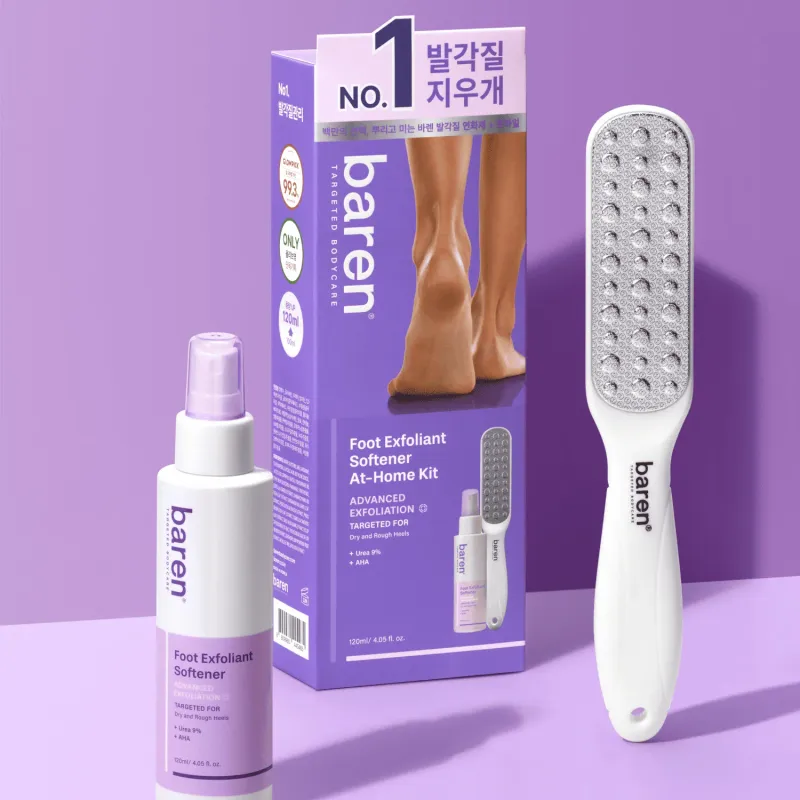 [445465] Baren Foot Exfoliant Softener At-Home Kit 120ml