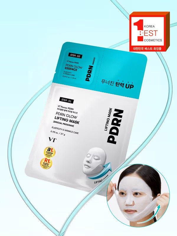 VT PDRN Glow Lifting Mask 27g + Glow Essence 1.5ml