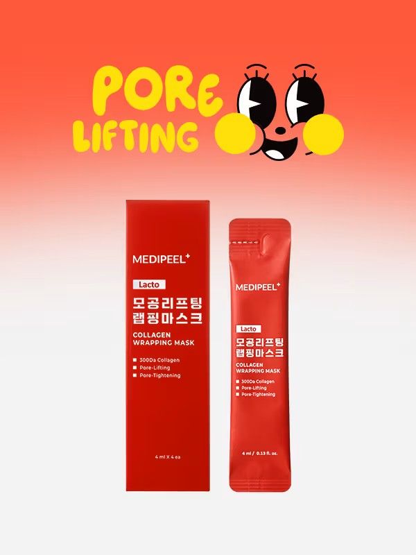 Medi‑Peel Lacto Pore Lifting Wrapping Mask 4 ml × 4