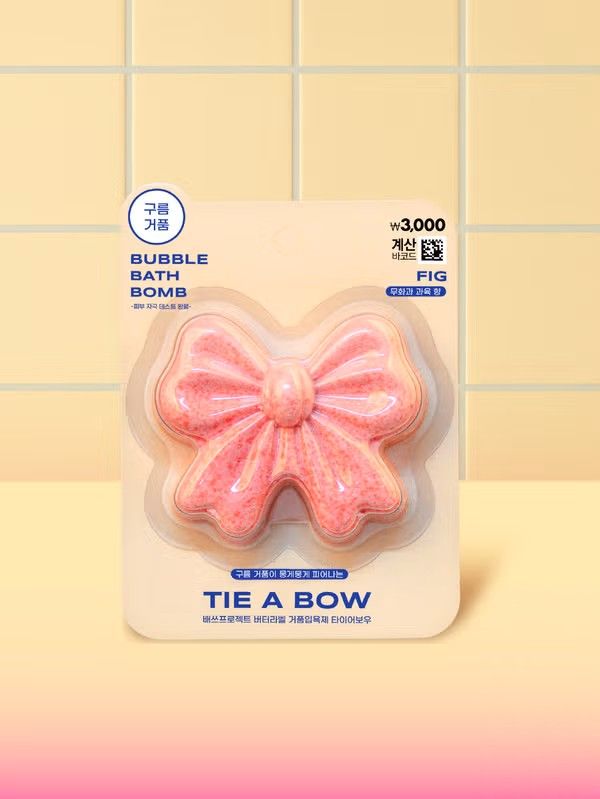 ​Bath Project Butter Label Foaming Bath Bomb Tire Bow 120 g
