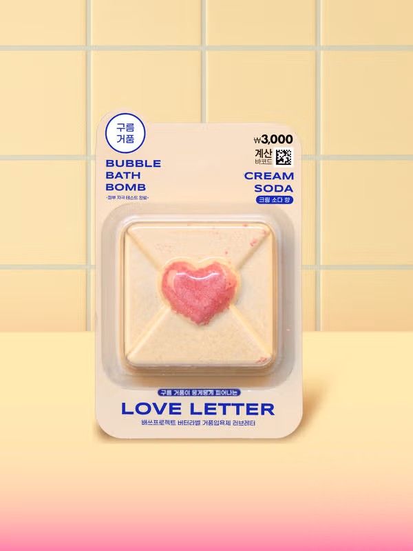 ​Bath Project Butter Label Foaming Bath Bomb Love Letter 120 g