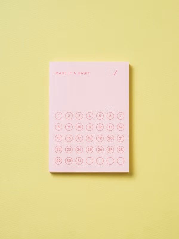 ​3M Post-it Strong Adhesive Schedule Mate 74 × 102 mm – 50 Sheets, Habit Tracker