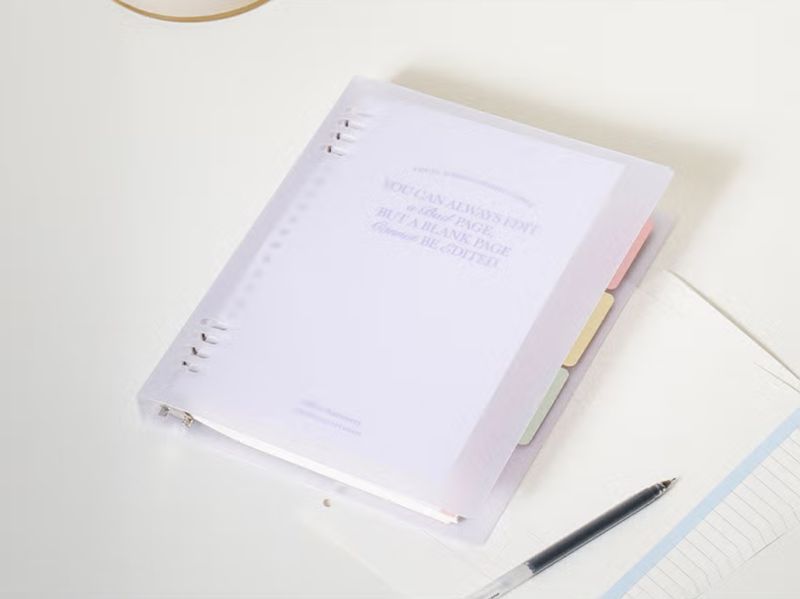 ​A5 Binder Loose-Leaf Notebook – Purple