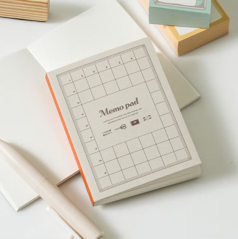 ​Small Workshop Rice Cake Memo Pad – 80 Sheets × 2