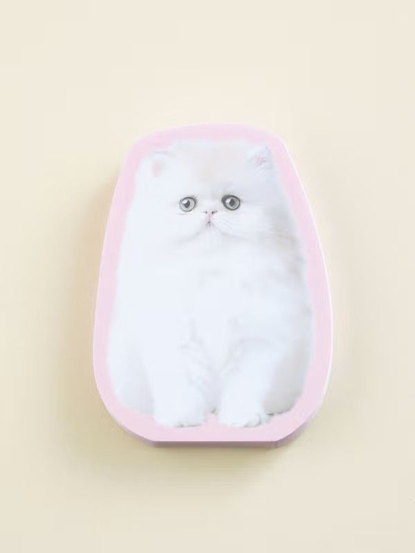 ​Cat-Shaped Rice Cake Memo Pad – 100 Sheets