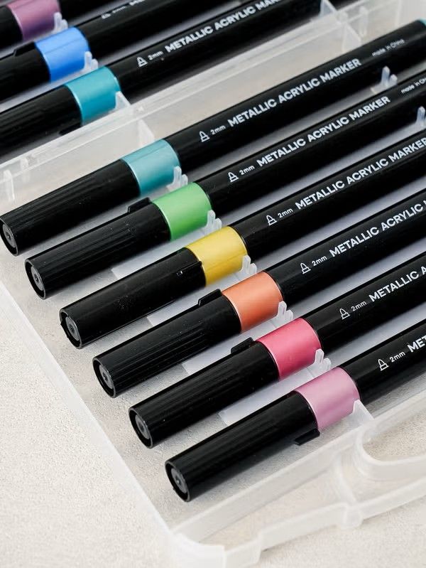 ​Metallic Acrylic Marker – 12 Pack