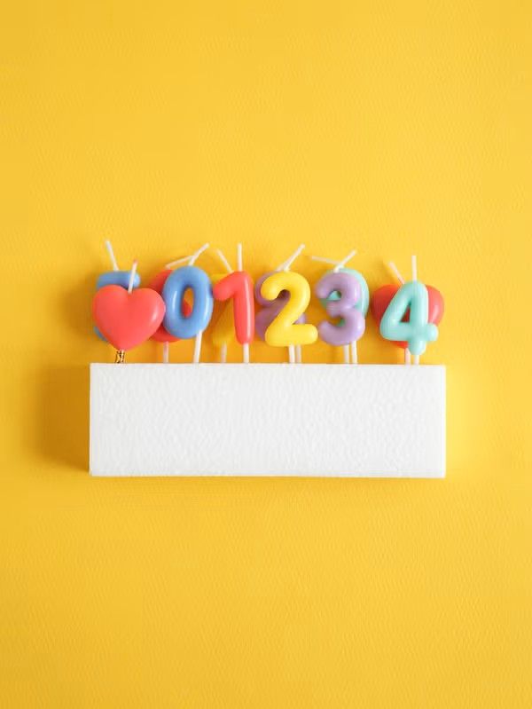 ​Number Candle Set – 12 Pieces