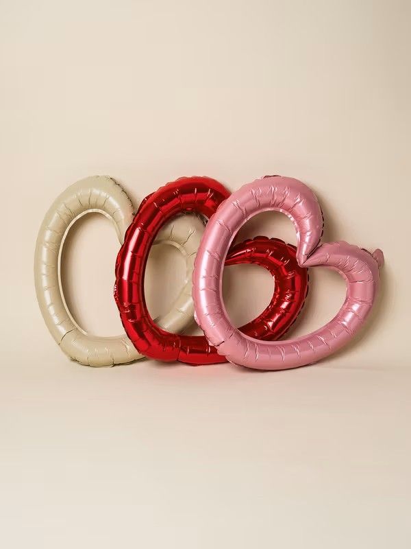 Heart Ring Balloon Set – 3 Pieces (Mixed)