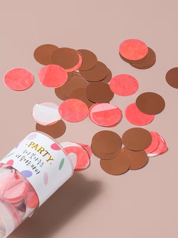 ​Round Confetti Popper – Pink