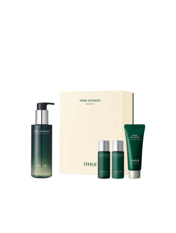 O HUI Prime Advancer Gel to Foam Deep Cleanser Special Set